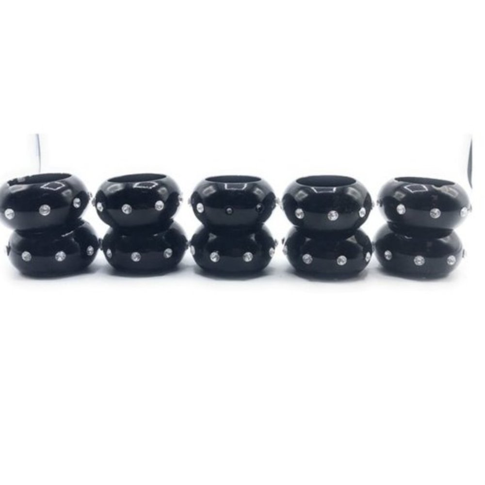 Acrylic Napkin Rings Set of 10